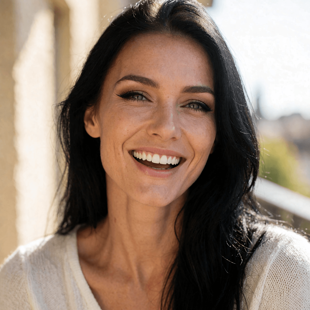 Aria Sterling smiling